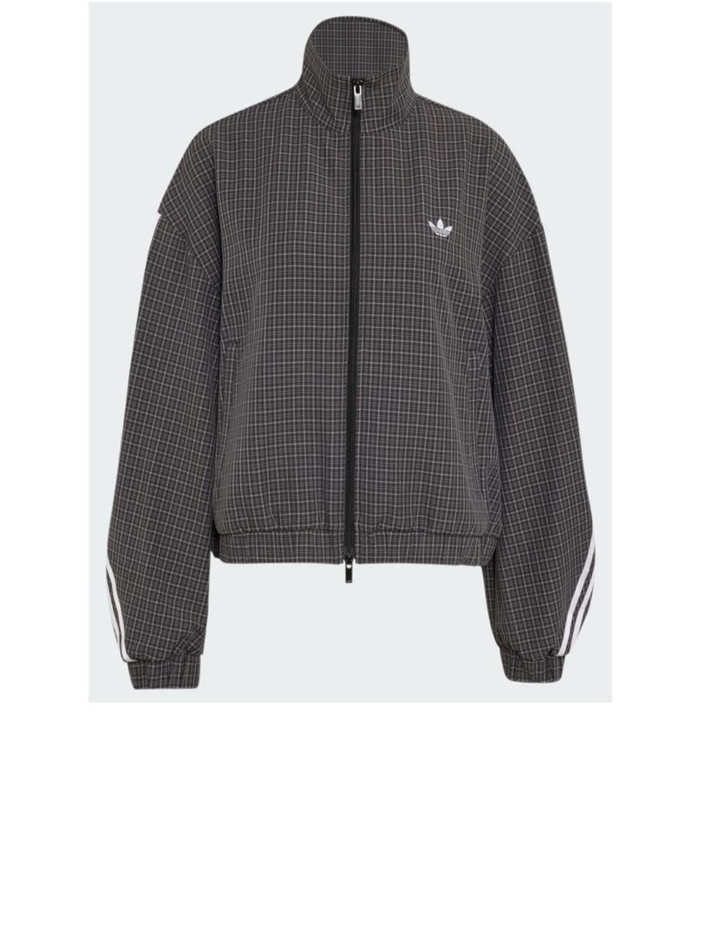 Adidas Women's Check Top Jacket with White Stripes, XS, NWT
